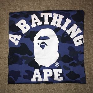 BAPE 1st Camo College Tee (Blue)